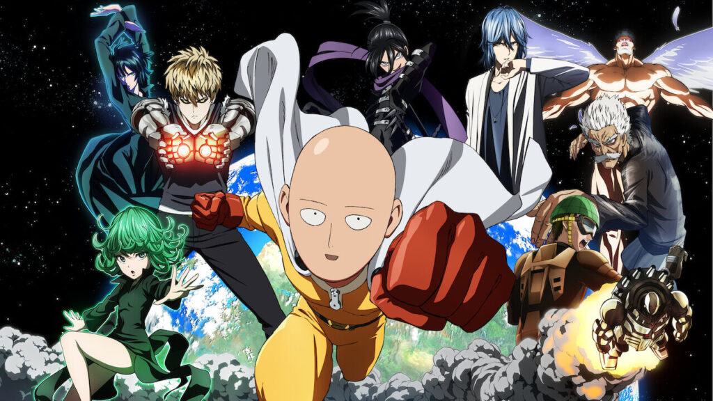 One Punch Man is a famous anime series on Netflix.